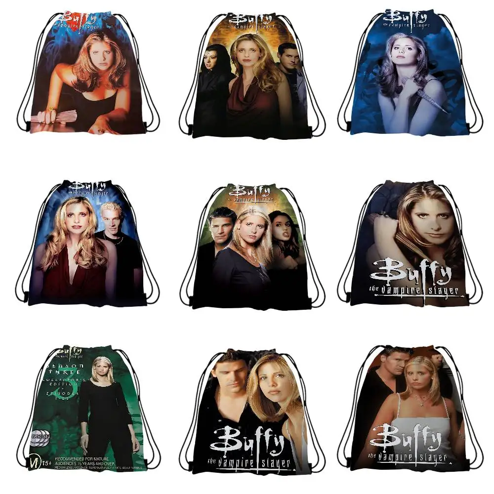 بافي مصاص الدماء القاتل الفيلم 1 قطعة الرباط حقيبة الظهر سلسلة ظهره أكياس السرج حقيبة السائبة مدرسة اليوغا رياضة رياضة السفر