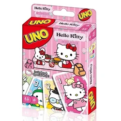 UNO-Juego de cartas a juego de Hello Kitty, Minecraft, multijugador, fiesta familiar, juegos de mesa, entretenimiento de amigos, póquer, 2024