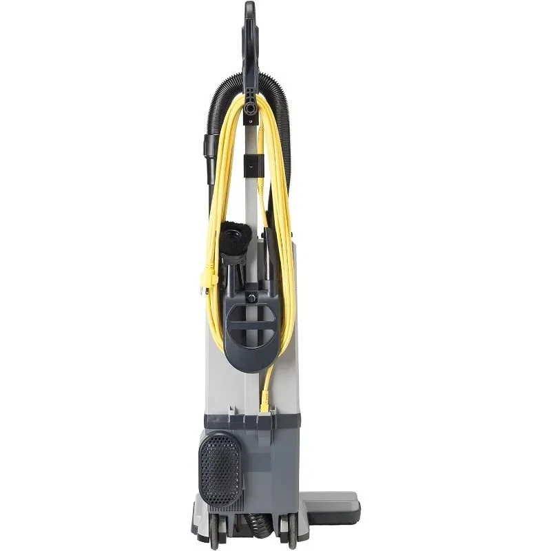 

Bagged Upright Vacuum Cleaner with Media Filtration, Commercial Upright Vacuum with On-Board Tools, Corded