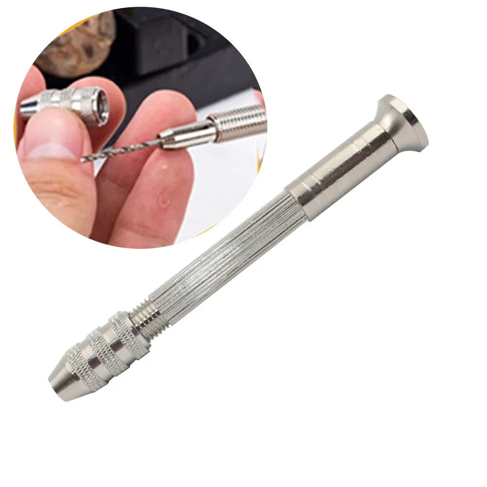 

Hand Drill Vise Alloy 0.3-3.2mm Mini Chuck Twisting Tool for Jewelry Watch Repair Wood Plastic Rubber Drilling Hole