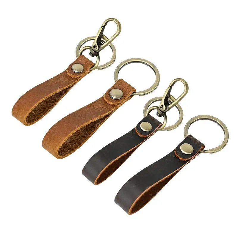 Vintage Leather Keychain Decorative Retro Backpack Keychain Fashionable Keyring for Wallet Purse Soft Pendants for New Year