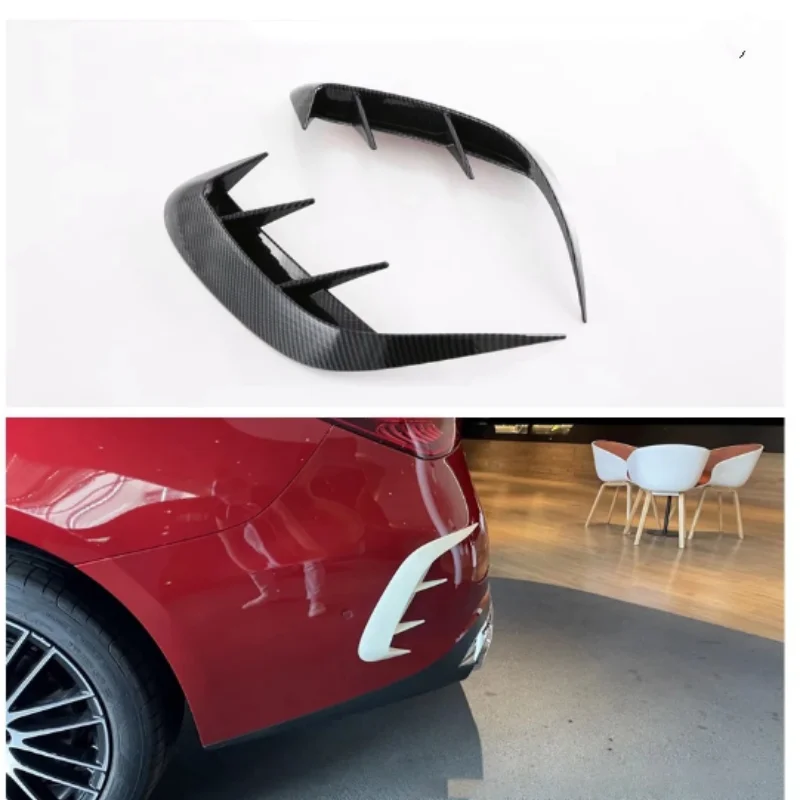 For Mercedes Benz C-Class W206 C200 C260 C300 2022 2023 Rear Bumper Diffuser Lip Body Kit Wind Knife Tail Lip Rear Blade Spoiler