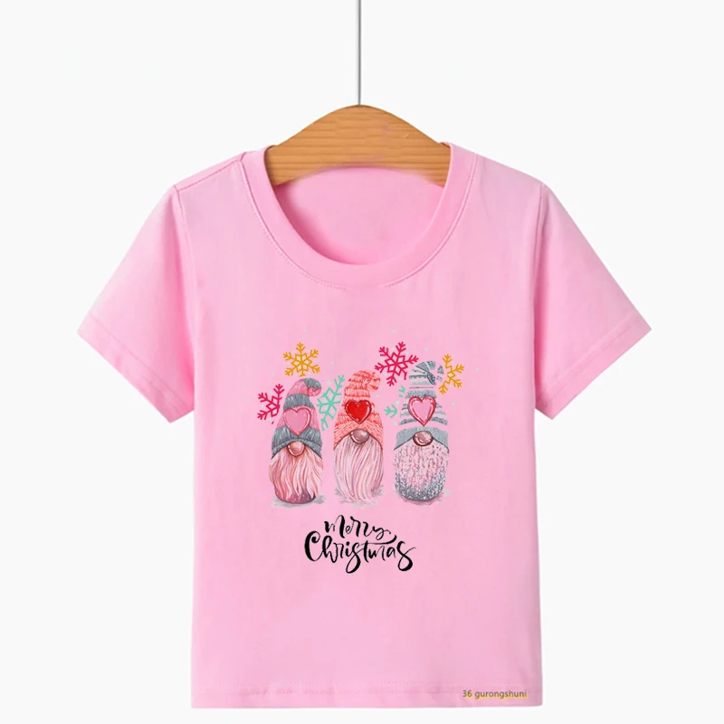 

Three Gnomes wishing you merry Christmas Have a Magical Christmas gift children's clothing tshirt cute boy girl universal tshirt