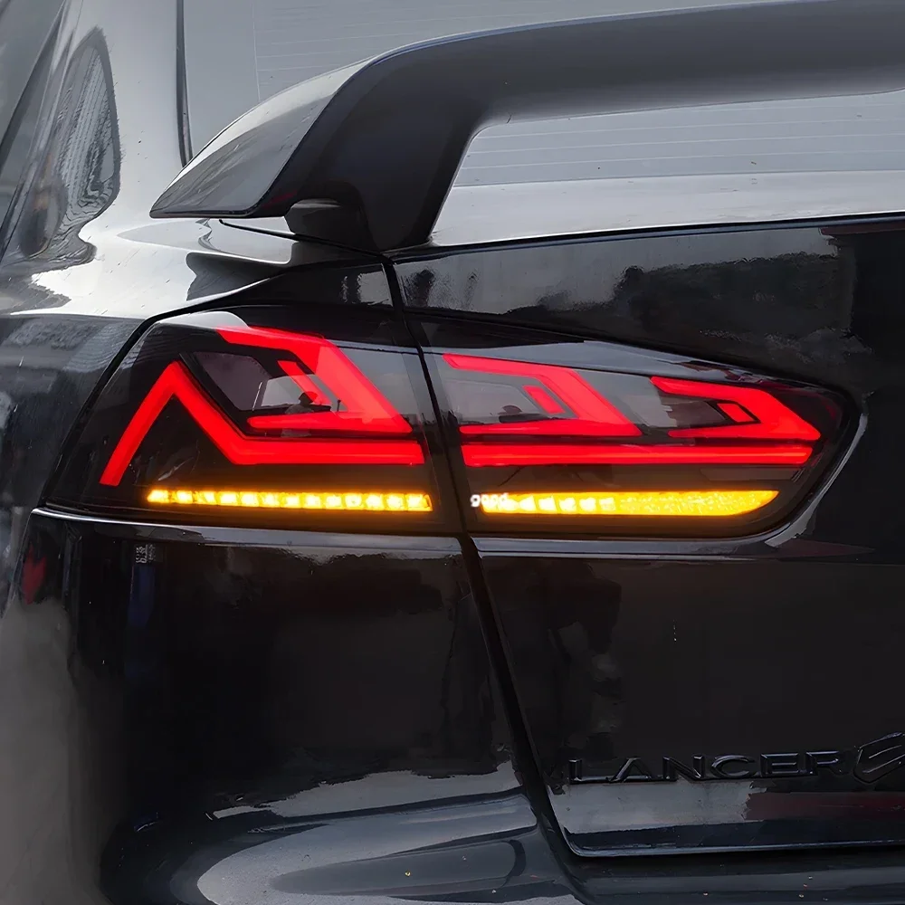 For Mitsubishi Lancer 2008-2017 Auto Rear Back Lamps Assembly Upgrade LED Dynamic Blink Turn Car Tail lights Accessories - view 3