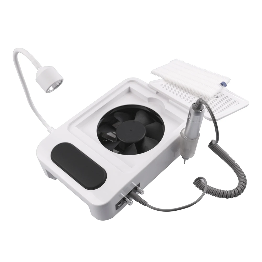 เครื่องเจาะเล็บไฟฟ้าอเนกประสงค์, ตะไบเล็บเจาะปากกาชุดพร้อมโคมไฟเครื่องเป่าเล็บ 60w และเครื่องดูดฝุ่นเล็บ