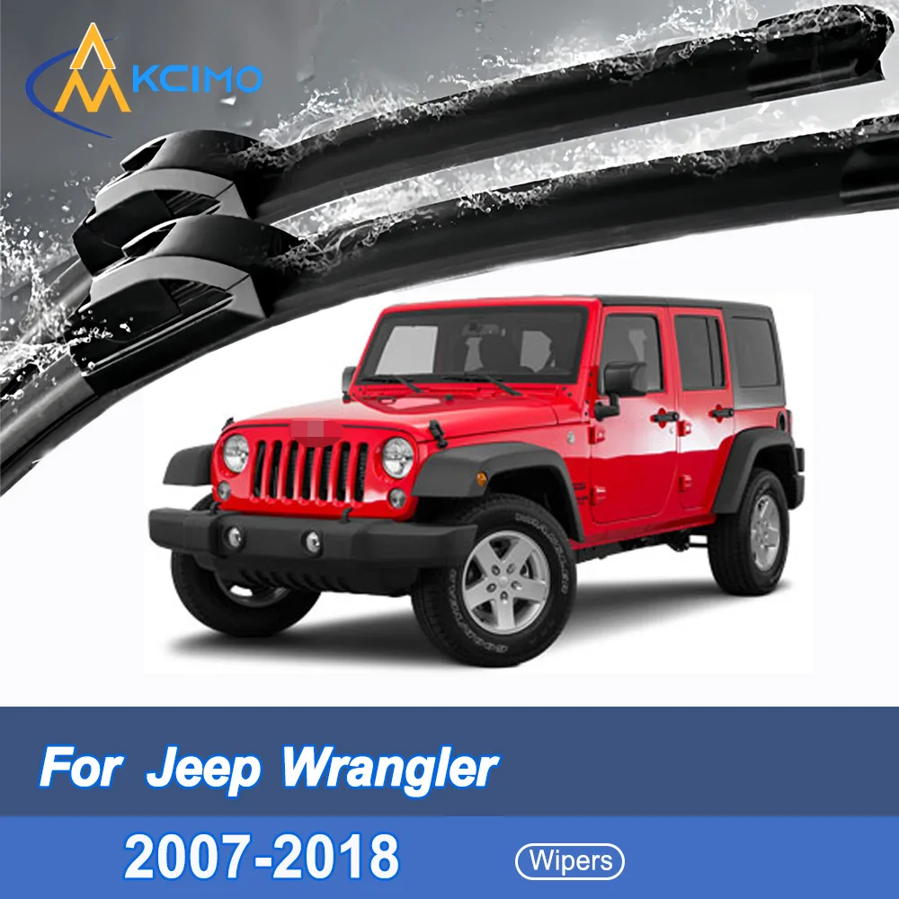 

For Jeep Wrangler JK 2007-2018 Jeep TJL-J8 (Egypt) Front Windshield Wiper Blades 2pcs Slient Rain Windscreen Window Accessories