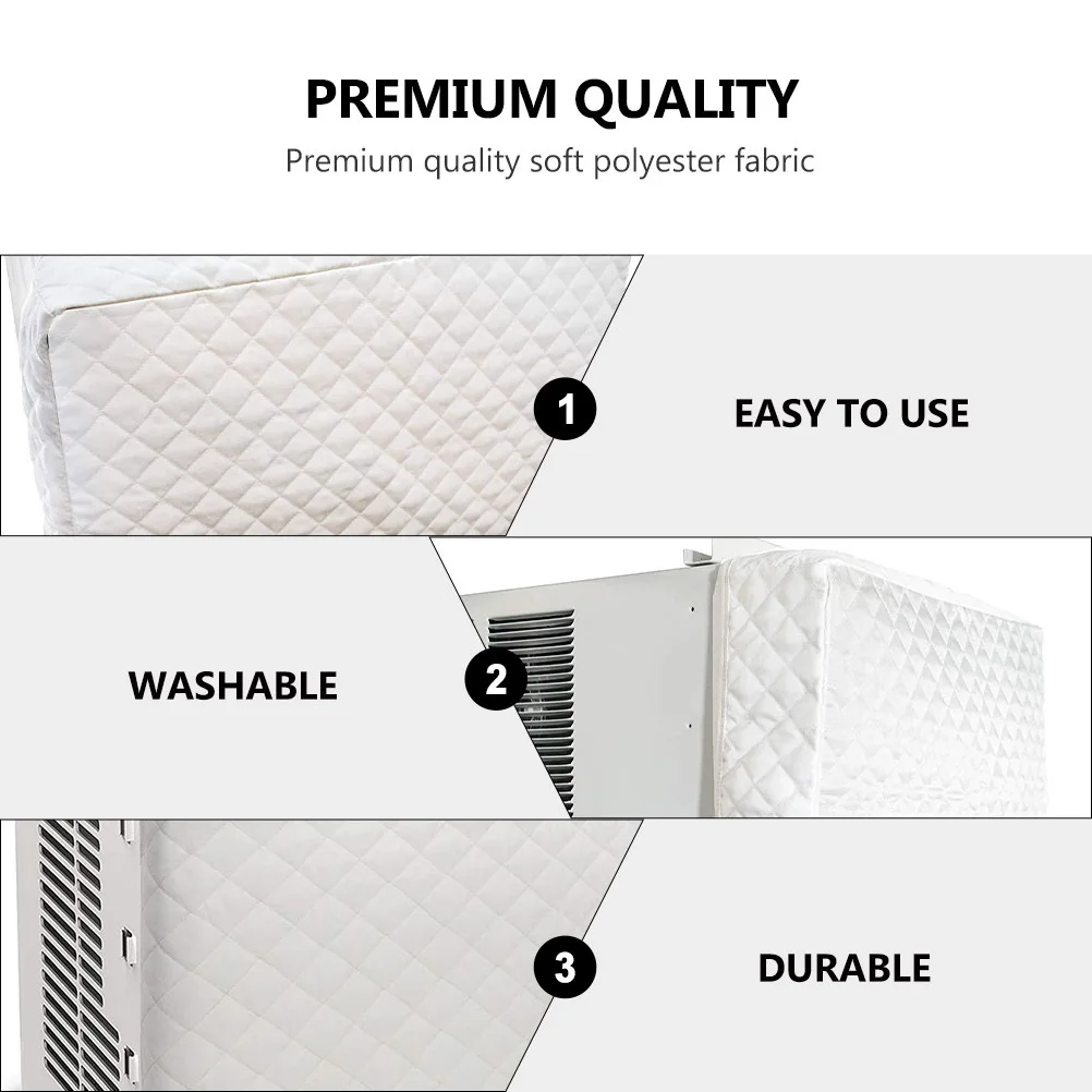 

Крышка внутреннего кондиционера, двойная изоляция, пылезащитная полиэфирная ткань, многоразовая, простая установка, защита оконного блока, охлаждение