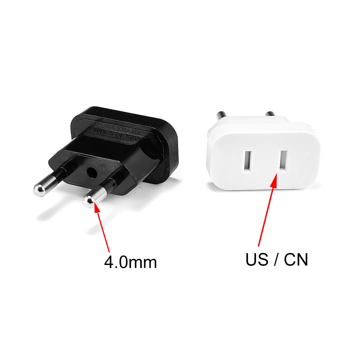 EU Electrical Socket Power Plug Adapter US To EU IL Israel BR Brazil Plug Power Converter Travel Adapter Electric outlets