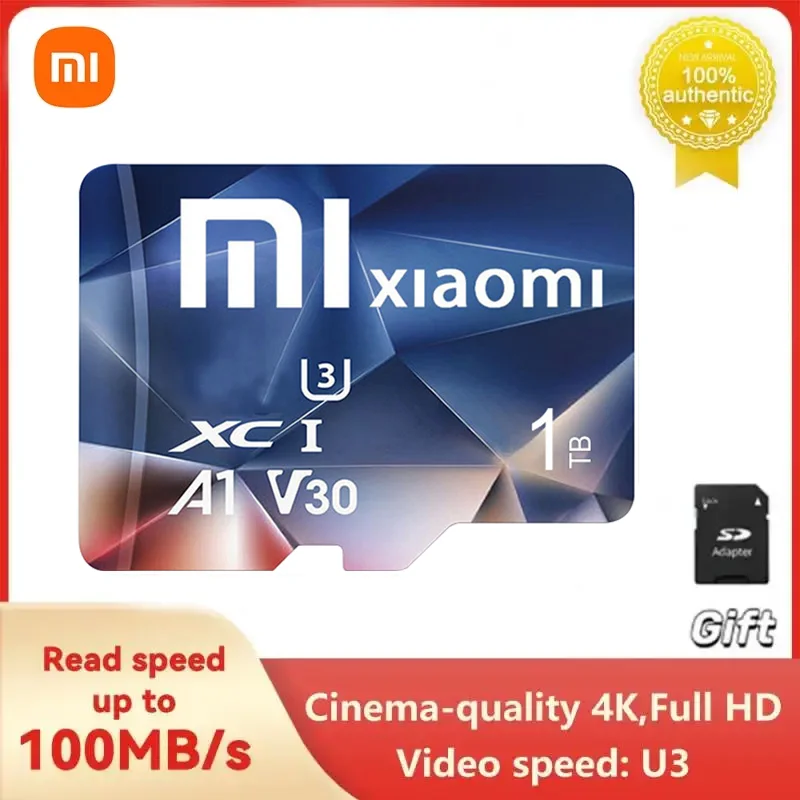 Xiaomi Original 2TB Micro TF SD-Karte Klasse 10 Hoch geschwindigkeit 128GB SD-Flash-Karten für Kamera Nintendo Switch 1TB 512GB Speicher karte