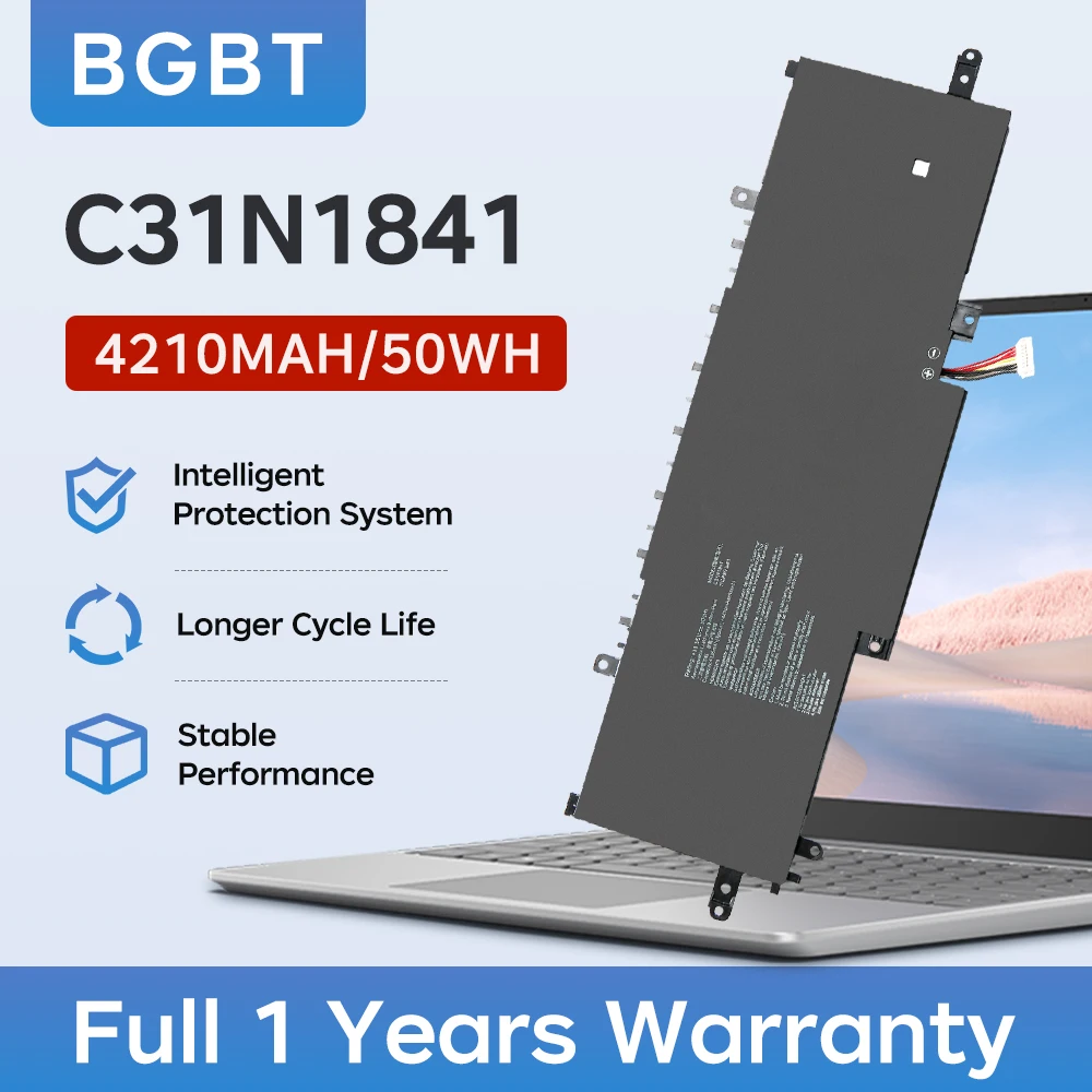 BGBT C31N1841 Laptop Battery For Asus UX333FAC UX334FL UX334FLC UX46 UX433FAC UX433FLC UX434FLC UX434FQ Q407IQ Q427FL UM433DA