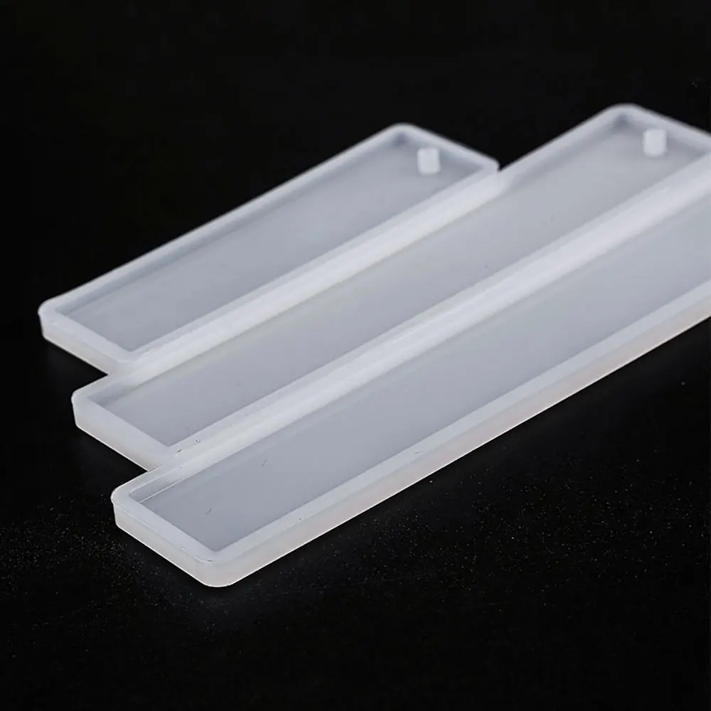 Silicone world Rectangle Silicone Bookmark Mold DIY Bookmark Mold Making Epoxy Resin Jewelry DIY Craft Silicone Transparent Mold - Image 3