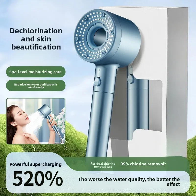 

Shower booster showerhead, super turbocharged filter, shower water heater, shower heater hose set, showerhead