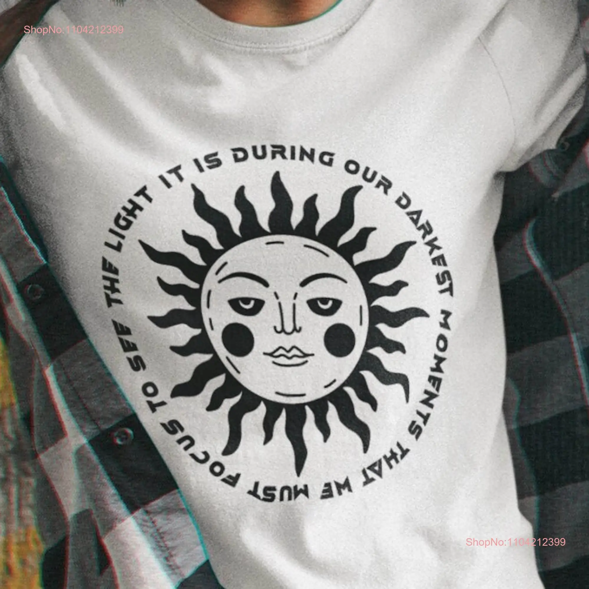 Sun shirt Aesthetic clothing gift for him Black White Streetwear Goth Cool T Her Summer long or short sleeves