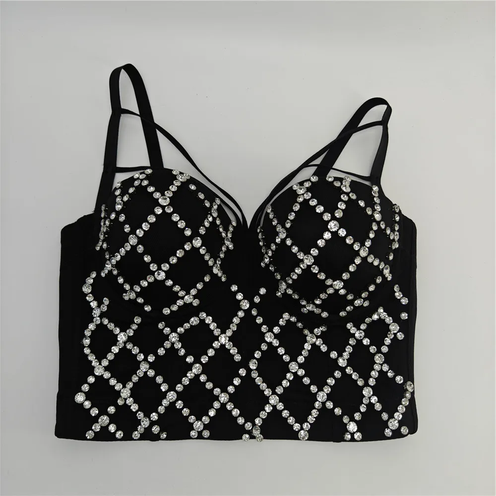 

Fashion Electronic Music Festival Nightclub Sexy Multi-Shoulder Strap Fishbone Corset