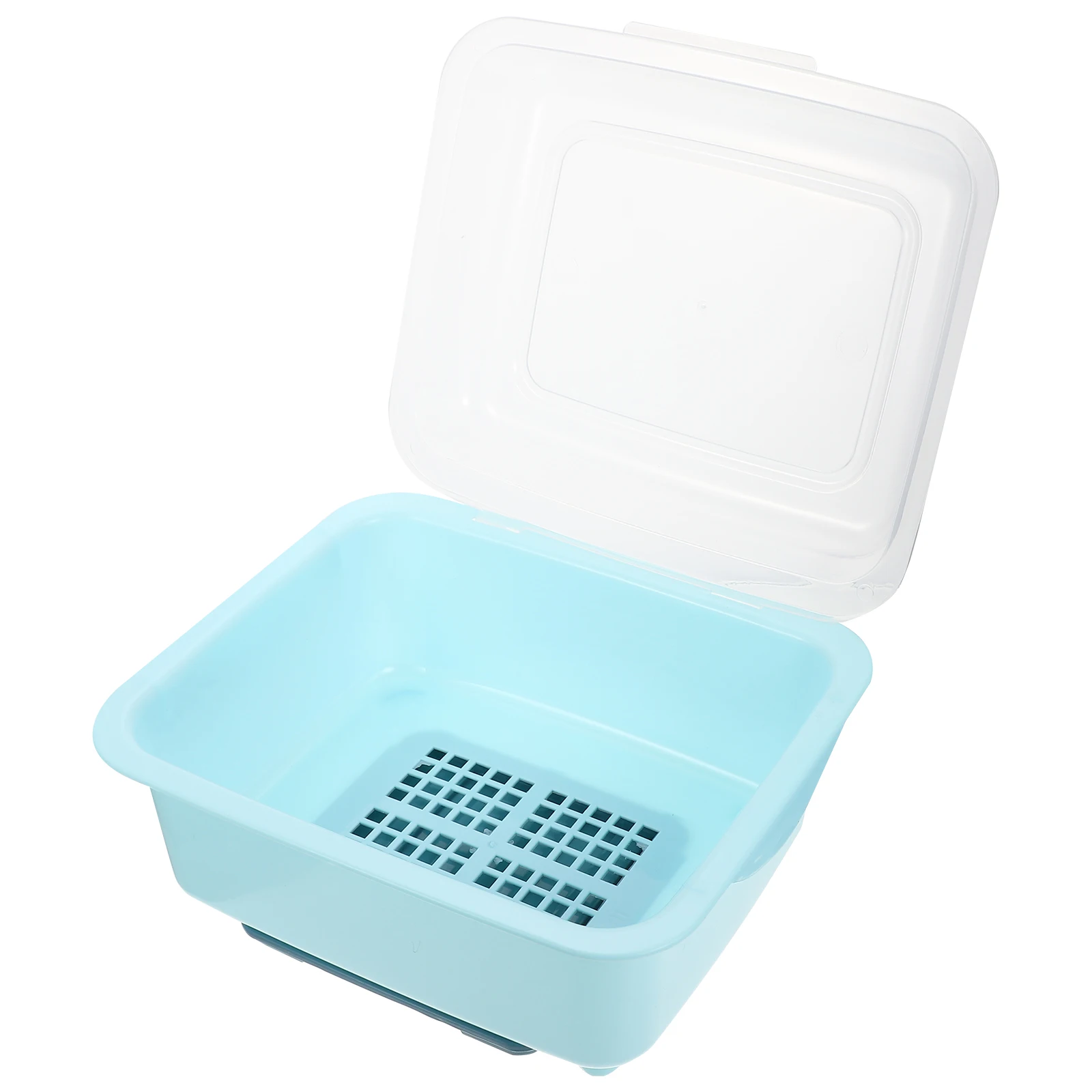 

Kitchen Storage Bowls and Dishes Boxes Organizer Chopstick Drying Rack Cases Sky-blue Container Baby