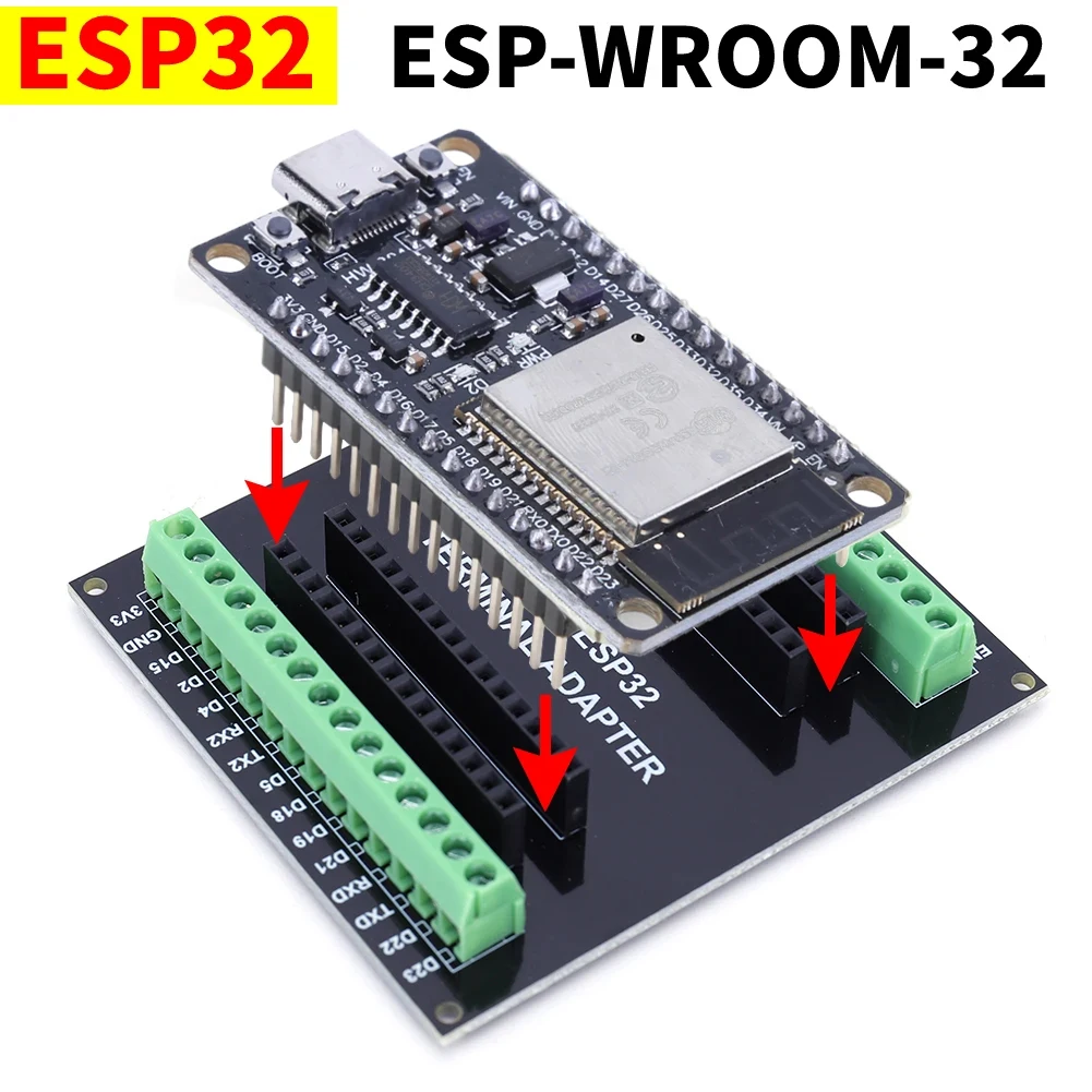 ESP32 Development Board WiFi+Bluetooth Module Ultra-Low Power Consumption Dual Core NodeMCU-32S ESP32-WROOM-32D 32U 30Pin Board