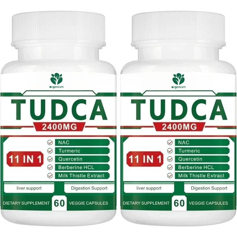 TUDCA supplement 2400MG, bile salt complex for liver and gallbladder cleaning, anti-aging, digestive health 60 capsules