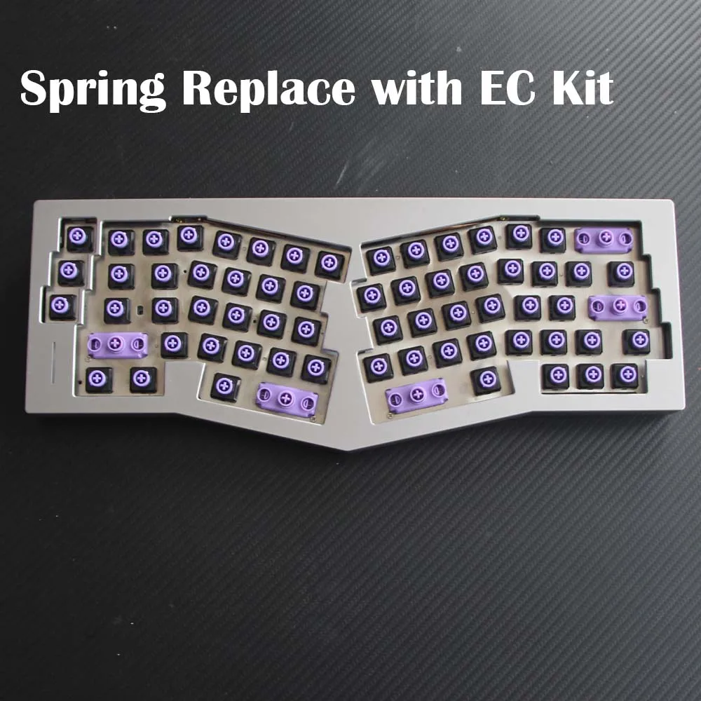 Alice Spring Dome MX Topre Switch Pojemnościowa klawiatura EC Wewnętrzny zestaw PCB QMK VIA Kompatybilny Weikav Record Alice/OWlob Spring