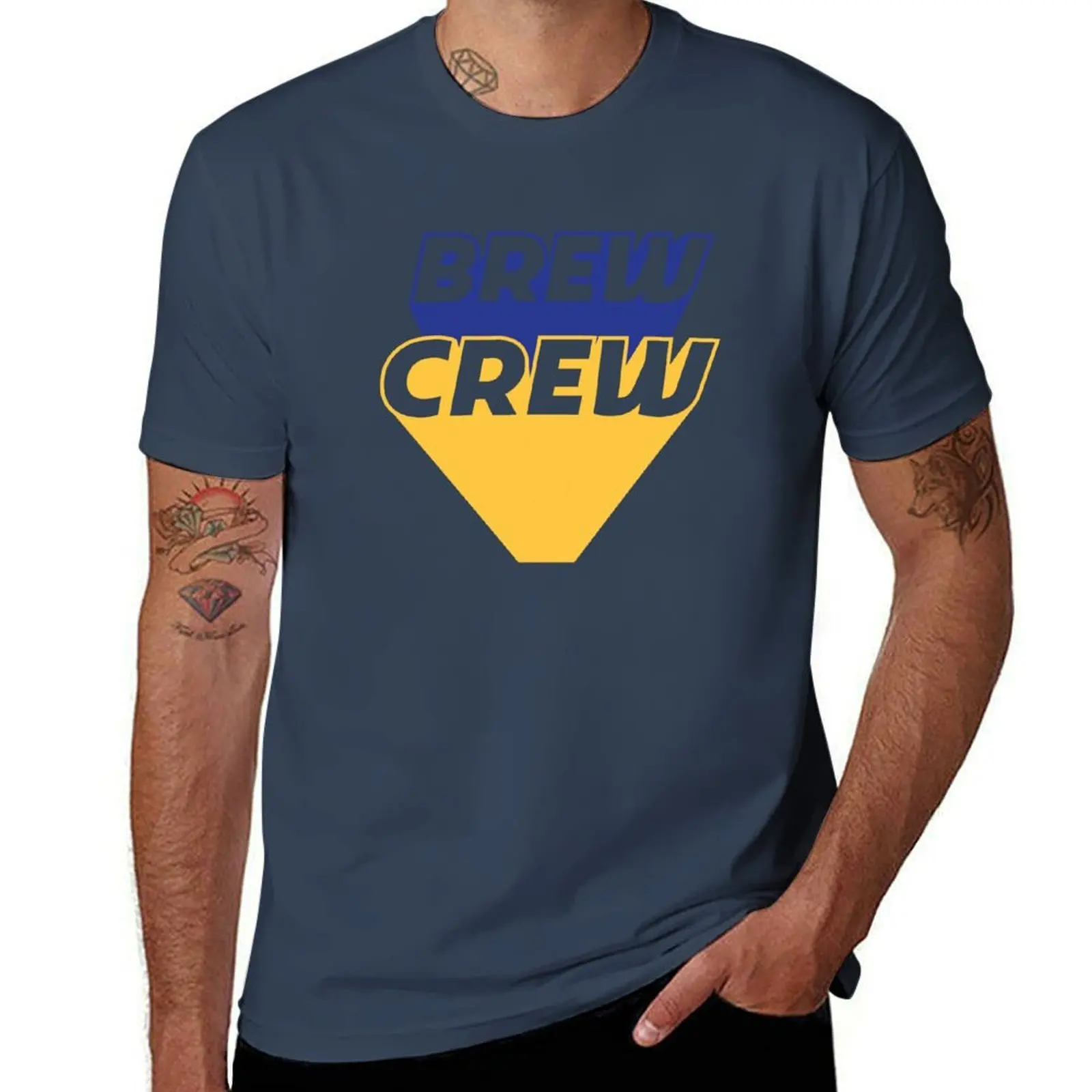 

Brew Crew T-Shirt Anti-Fade Casual Tee Shirt