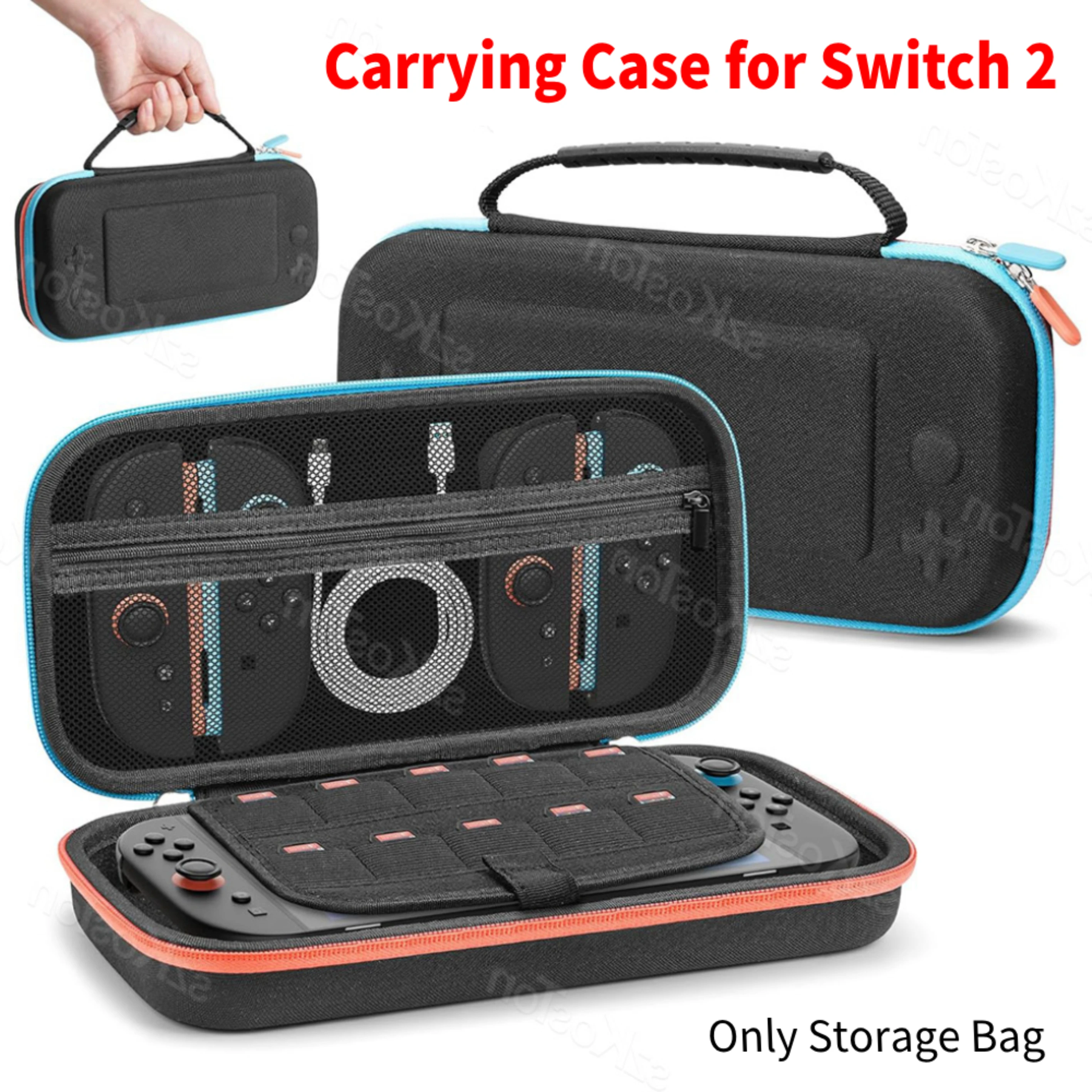 

Дорожный чехол для переноски Switch 2, защитная коробка для игровой консоли, портативная жесткая сумка для хранения игровых аксессуаров Switch2