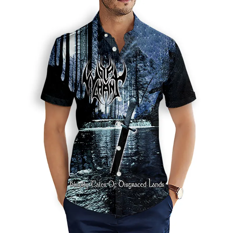 Wolfchant  Band  3D Printed  Fashion Casual Shirts Men's /Women's  Short Sleeves Loose Breathable  Hawaii  Shirts