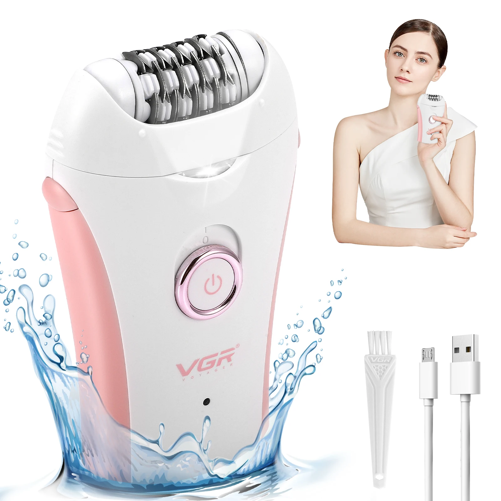 Épilateur, épilateur pour femme, appareil d'épilation du visage, épilateur pour femme zone bikini, visage, bras, jambes