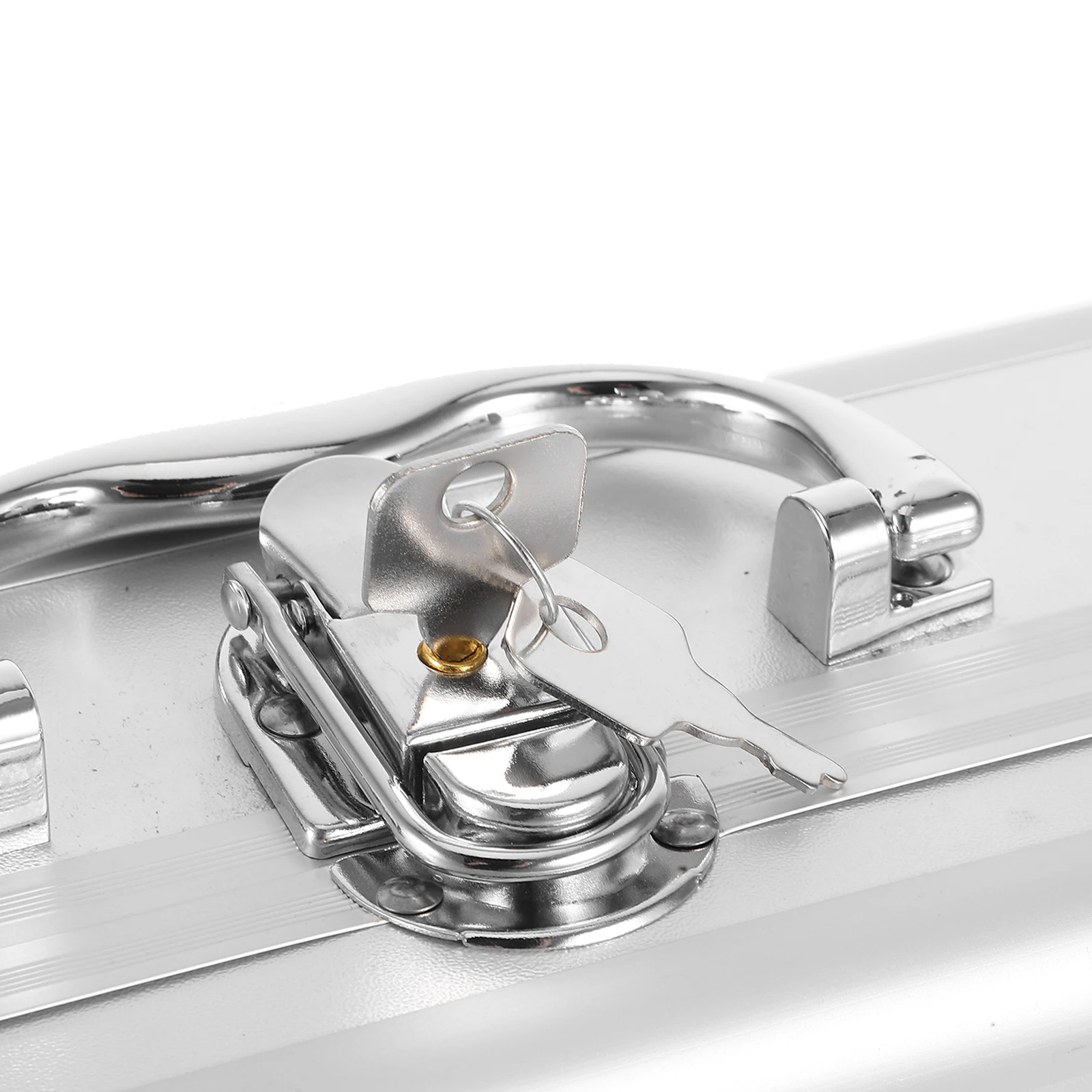 Aluminum Alloy Briefcase with Password Lock for Tools Cosmetics Instruments Portable Storage Case Small Size Metal Suitcase