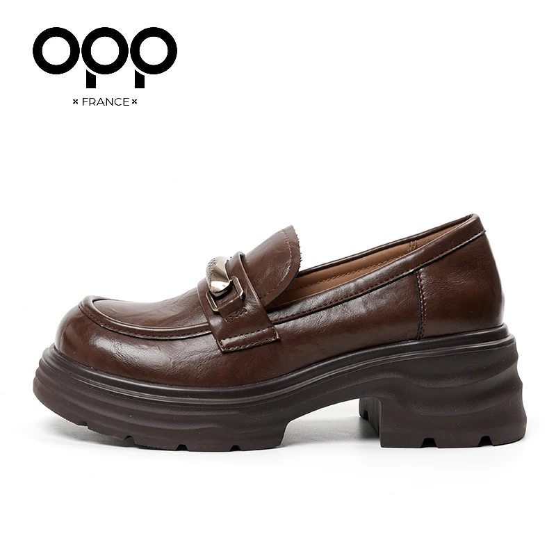 OPP Summer Women Loafers Shoes Fashion Comfortable Slip On Shoes Luxury Design Mary Janes Shoes