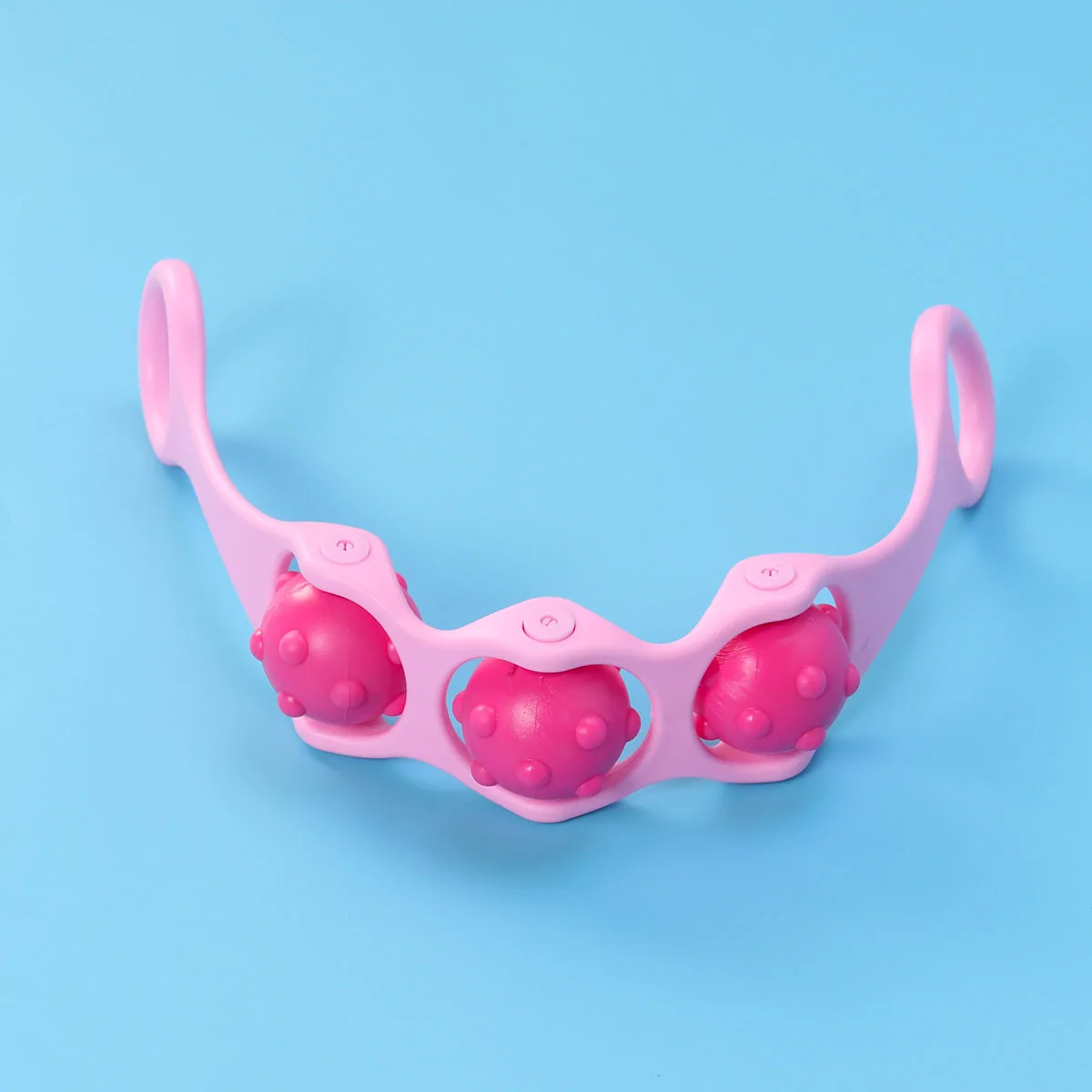 

35Cm Roller Massager with 3D Ergonomic Handle for Legs and Feet Muscle Relief 27 Convex Points Manual Massage Tool Body