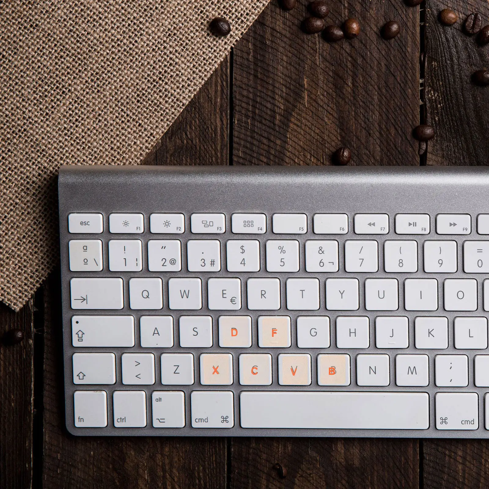 English Keyboard Stickers 2 Sheets for Laptop Notebook Desktop Clear Lettering Wear Resistant Self Adhesive