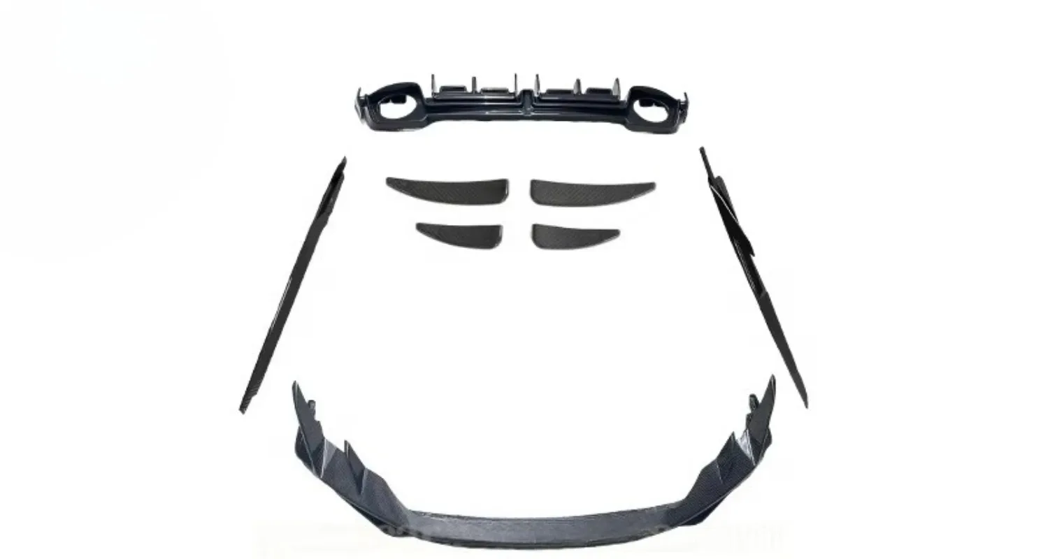 For Audi R8 Body Kit Capristo Style Dry Carbon Fiber Front Lip Vent Side Skirts Rear Diffuser Lip Car Parts 2022-2024