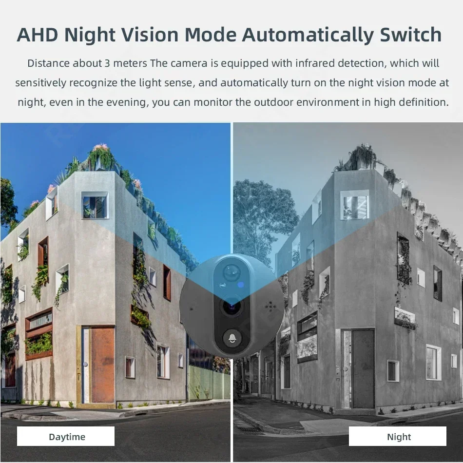 Câmera campainha de 4.3 polegadas lcd visual casa e câmera de vídeo ao ar livre detector de porta digital 1080p 2.4g wifi câmera campainha eletrônica