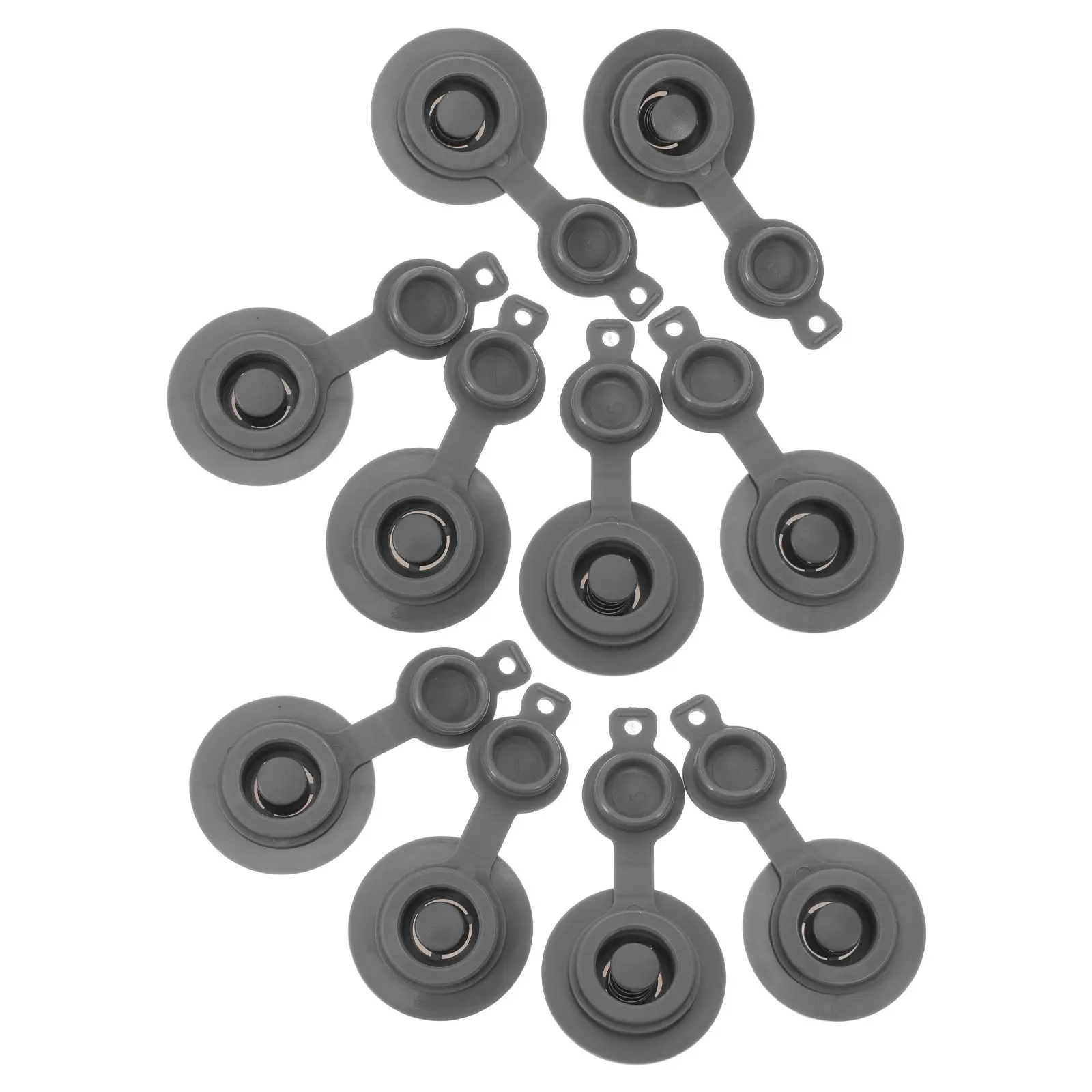 10-teiliges Luftventil-Ersatzset, Auslaufsichere TPU Push-Pull-Kappen für Reisekissen, Schwimmbecken, Universelles Aufblasventil