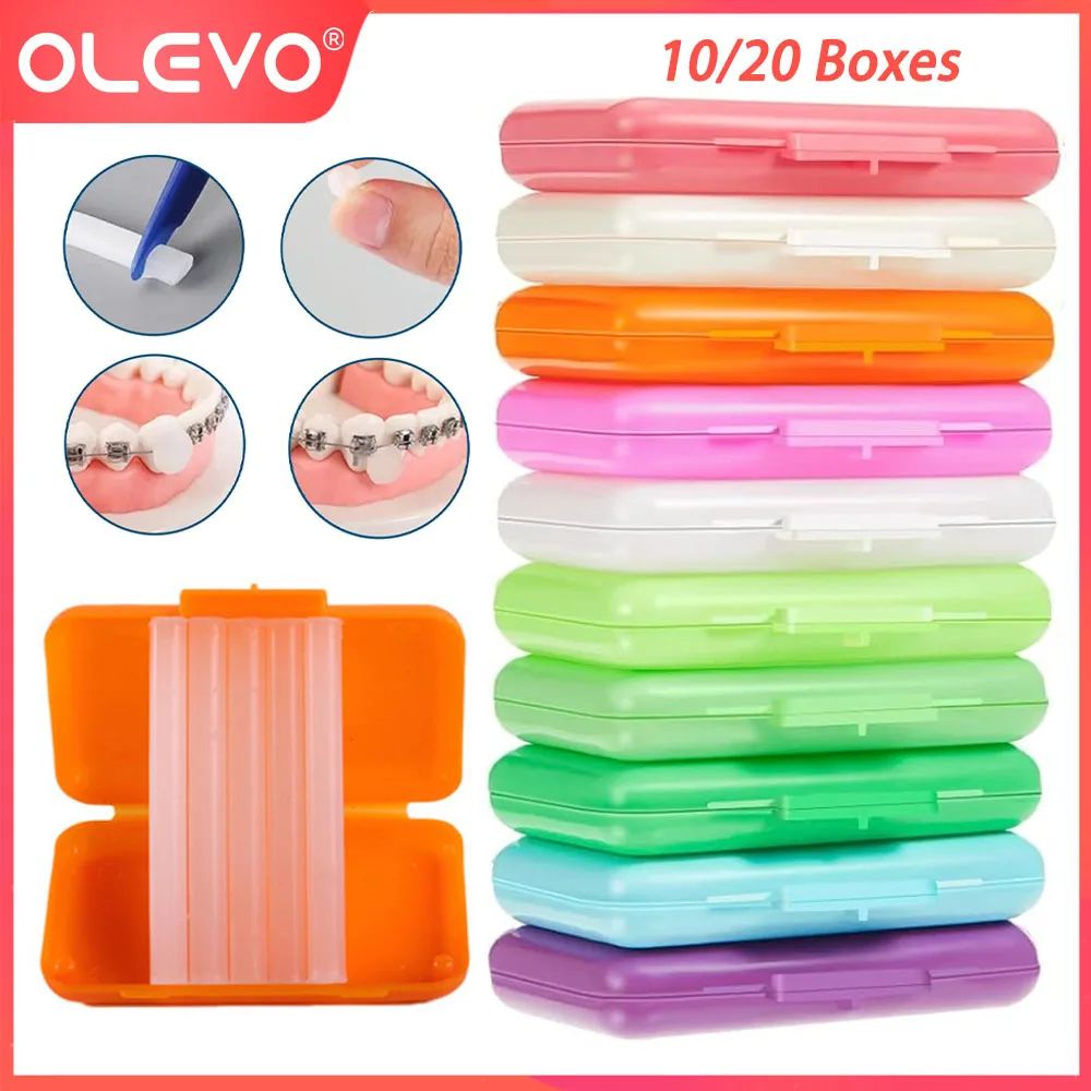 OLEVO Dental Orthodontic Wax Teeth Whitening Relief Wax Sticks For Bracket Braces Gum Irritation Oral Hygiene Tools 10 Scents