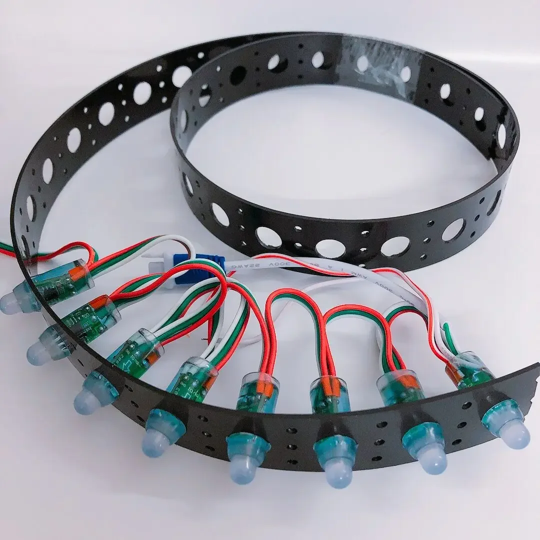 DIY Design Band Flexible Tape Build Christmas Tree Mount Strip Belt Rope for F12mm Fullcolor Led Pixel Modules Installation Belt