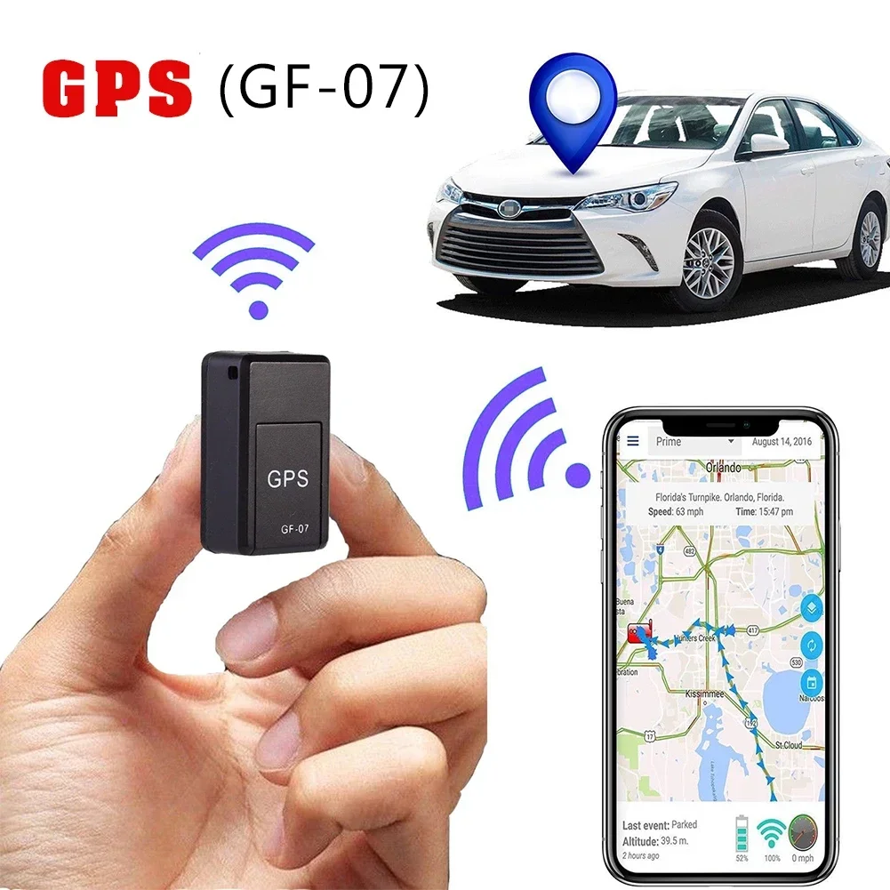 Magnetic Mini Car Tracker, GPS, Rastreamento Em Tempo Real, Localizador De Veículos, Pet Tracker, GF07