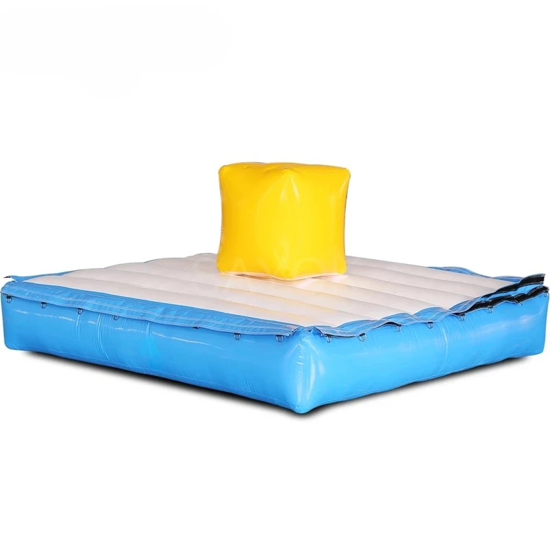 Water Game 2m/6.5ft Inflatable Floating Water Game Pvc Inflatable Runway Obstacle Course Floating Board For Swimming Pools Party