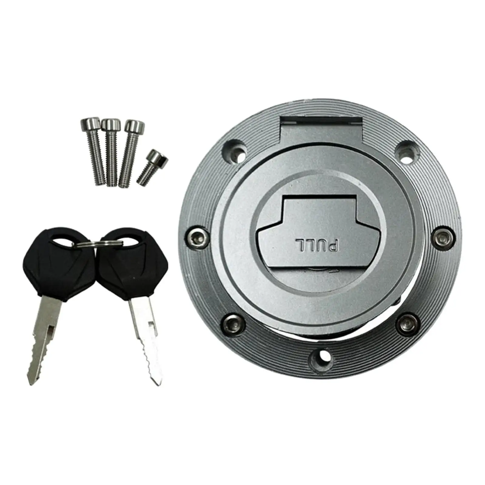 Motorcycle Fuel Gas Tank Caps Cover, Aluminum Alloy with Keys, Fit for Fzr1000 Ysr50 3 FZ1.