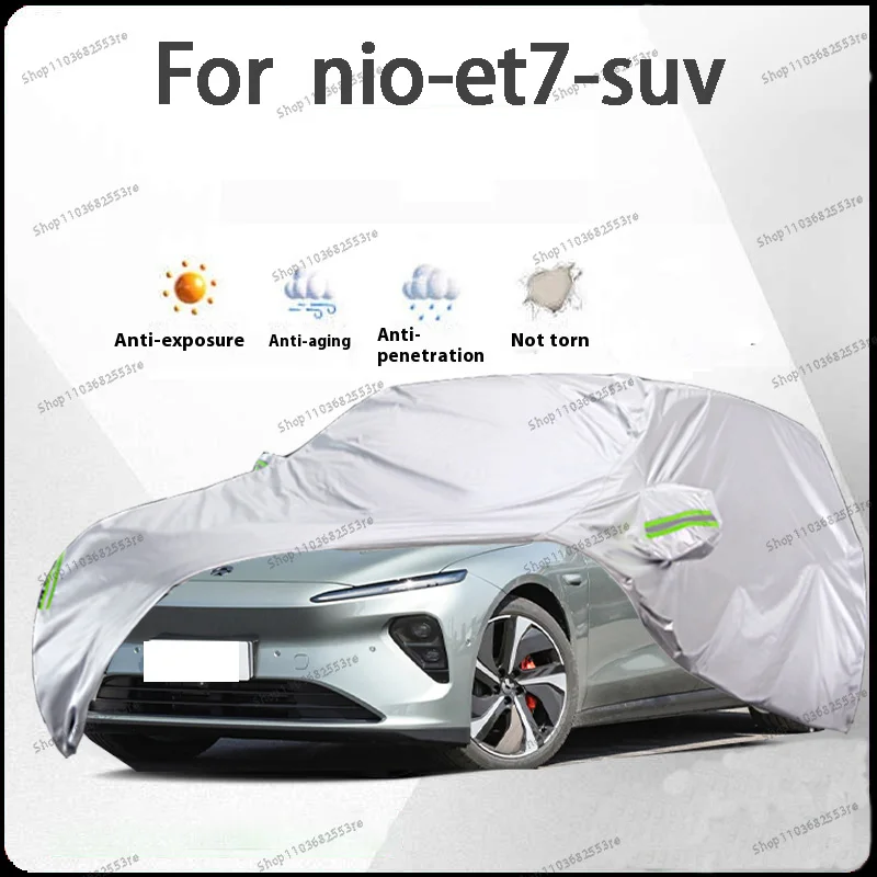

For Nio ET7 Fit Car Cover - Waterproof, Dustproof, Sunshade (UV), Snowproof | Silve Full Cover with All-Day Protection