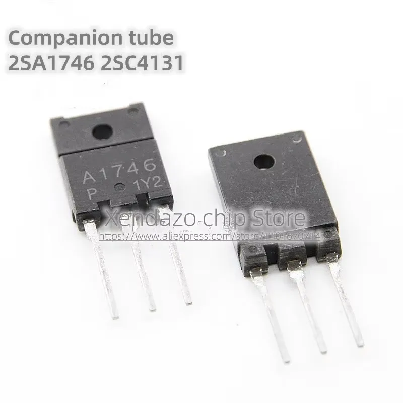 A pair/lot 2SC4131 C4131 2SA1746 A1746 TO-3PF package Audio Power amplifier matching tube