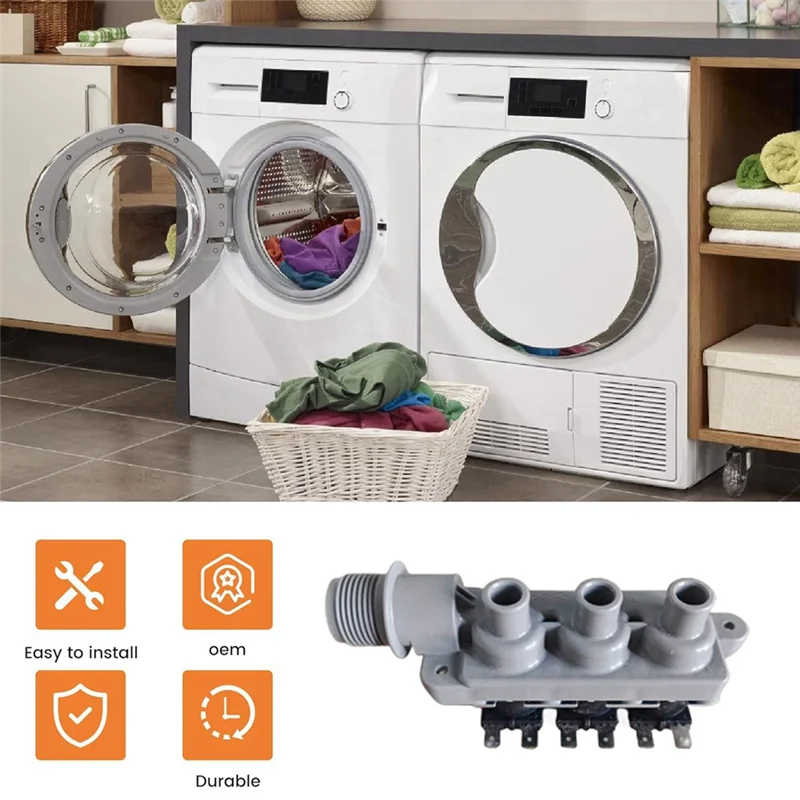 A21F-Washing Machine Solenoid Valve Water Inlet Valve FVS-197V1-W-C Fully Automatic Drum Universal Accessories