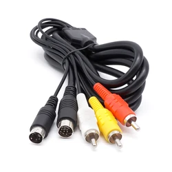 NEW Plug S-Video AV RCA Audio Video Cord Cable Composite Cable for SEGA Saturn SS