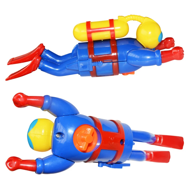 Creative Divers Doll Clockwork Toys Baby Bath Toys  Swimming Simulation Potential Diver Infant Kids Bath  Shower Games Baby Gift