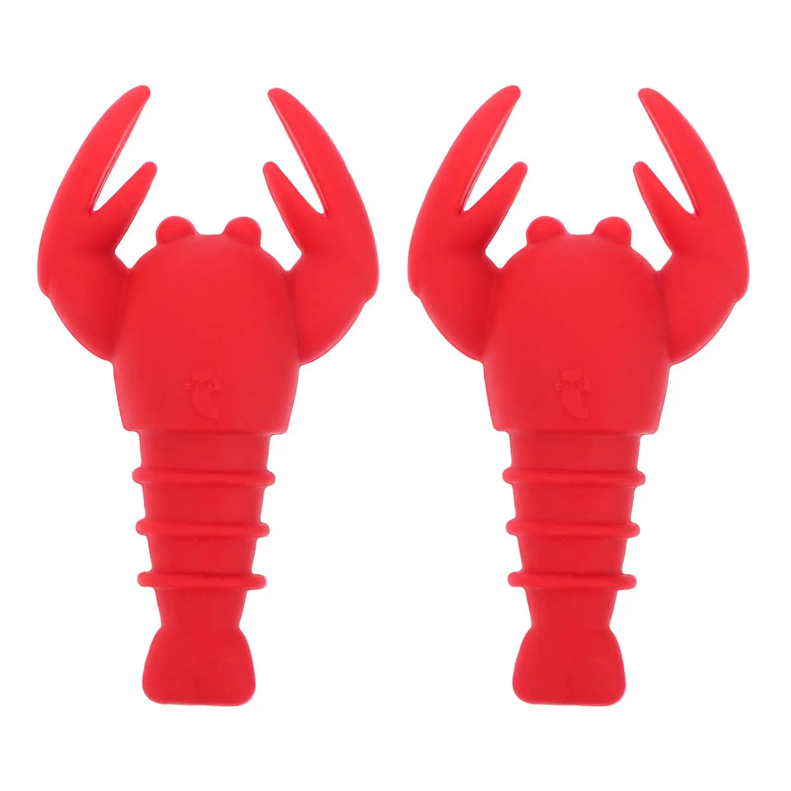 

2 Pcs Bottle Stoppers Reusable Healthy Mini Tight Seal Lobster Design Bottle Plug Party Supplies