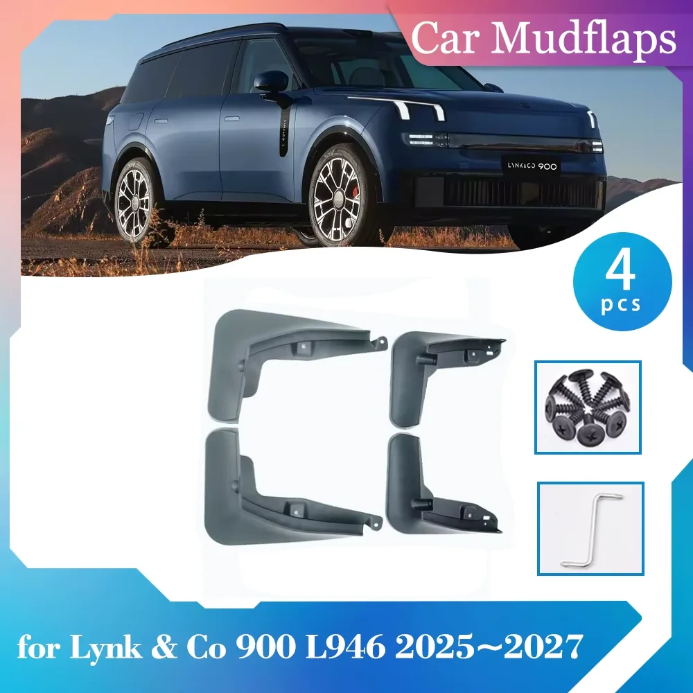 

Автомобильные брызговики для Lynk & Co 900 L946 2025 ~ 2027 2026 брызговики брызговики переднее и заднее колесо крыло часть аксессуары