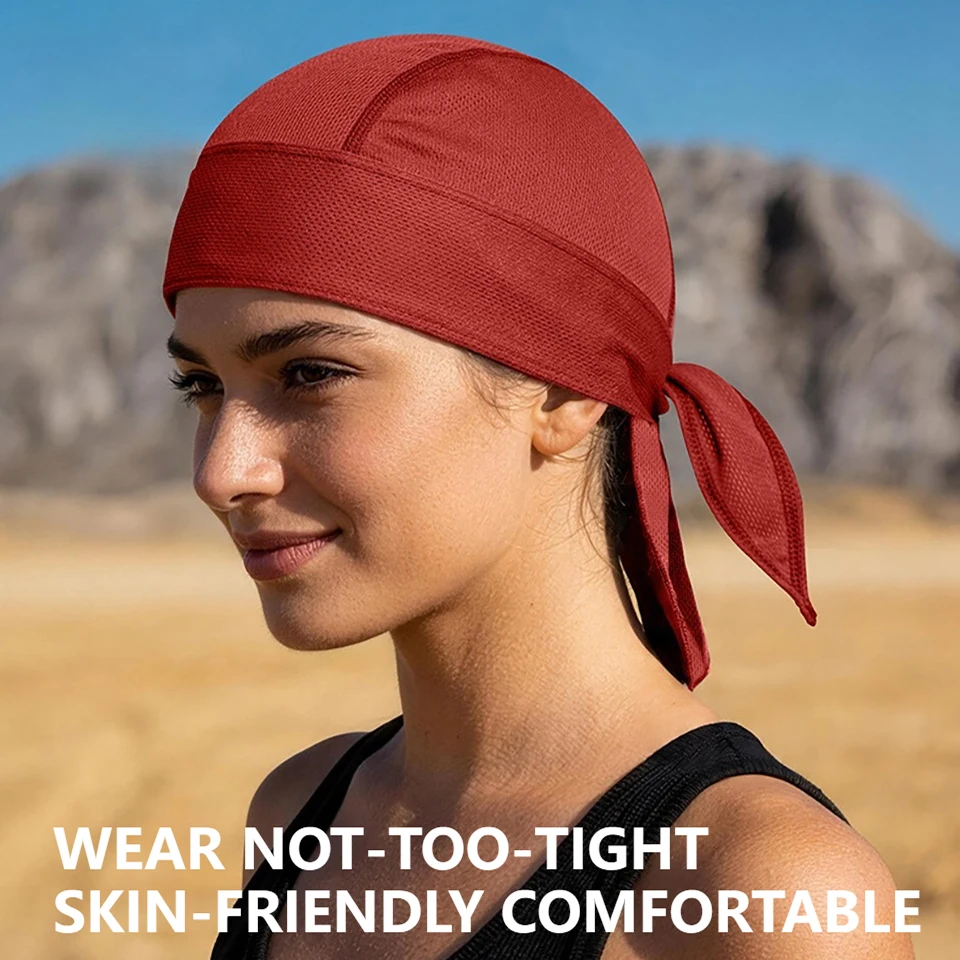 KoKossi Summer Breathable Mesh Hat Quick-dry Headscarf Sun Protection Sweat-wicking Sports Outdoor Riding Cycling Headband image 3