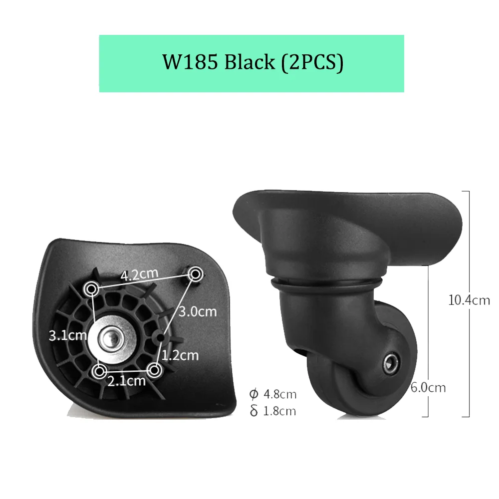 استبدال علبة عربة عجلة عالمية ، بكرة الأمتعة ، عجلات منزلقة ، سلينت ، مقاومة للاهتراء ، إصلاح ، W185