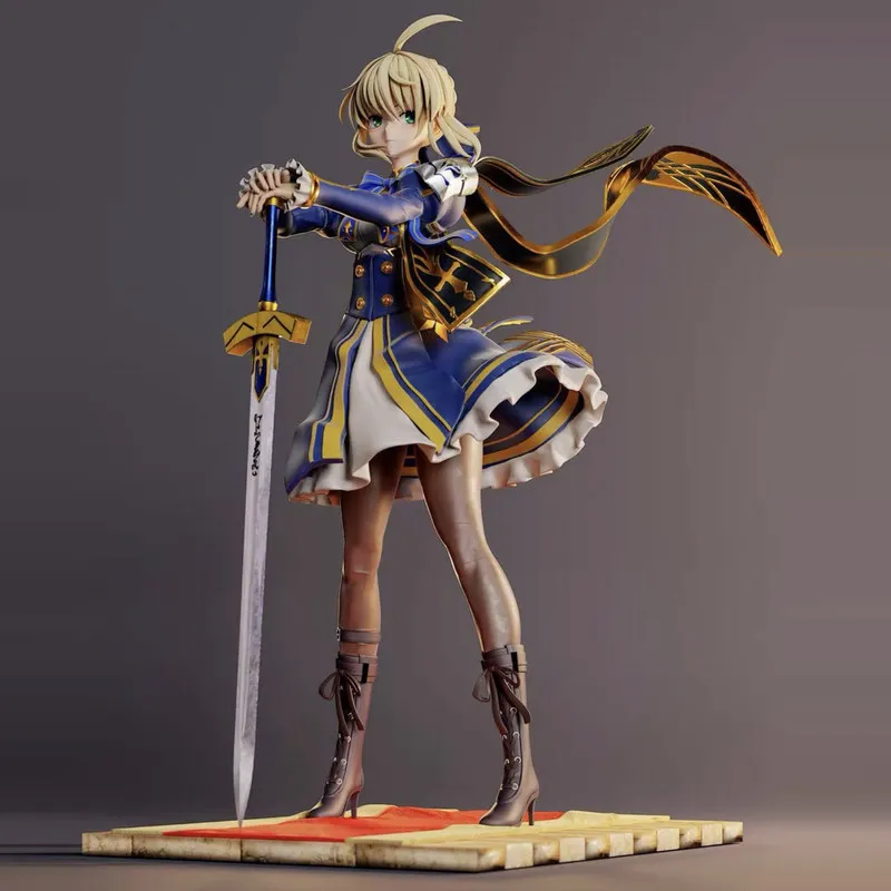 

Фигурка Ane Studio Saber Artoria Pendragon Fate Night: Аниме-статуэтка, настольное украшение, коллекционная модель, дизайнерская игрушка для фанатов аниме