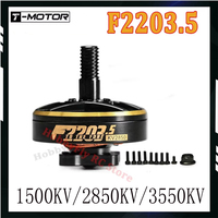 T-MOTOR F2203.5 1500KV 2850KV 3550KV 4~6S Brushless Motor for 3inch Cinewhoop 4inch Toothpick 5inch Long Range RC FPV Drone