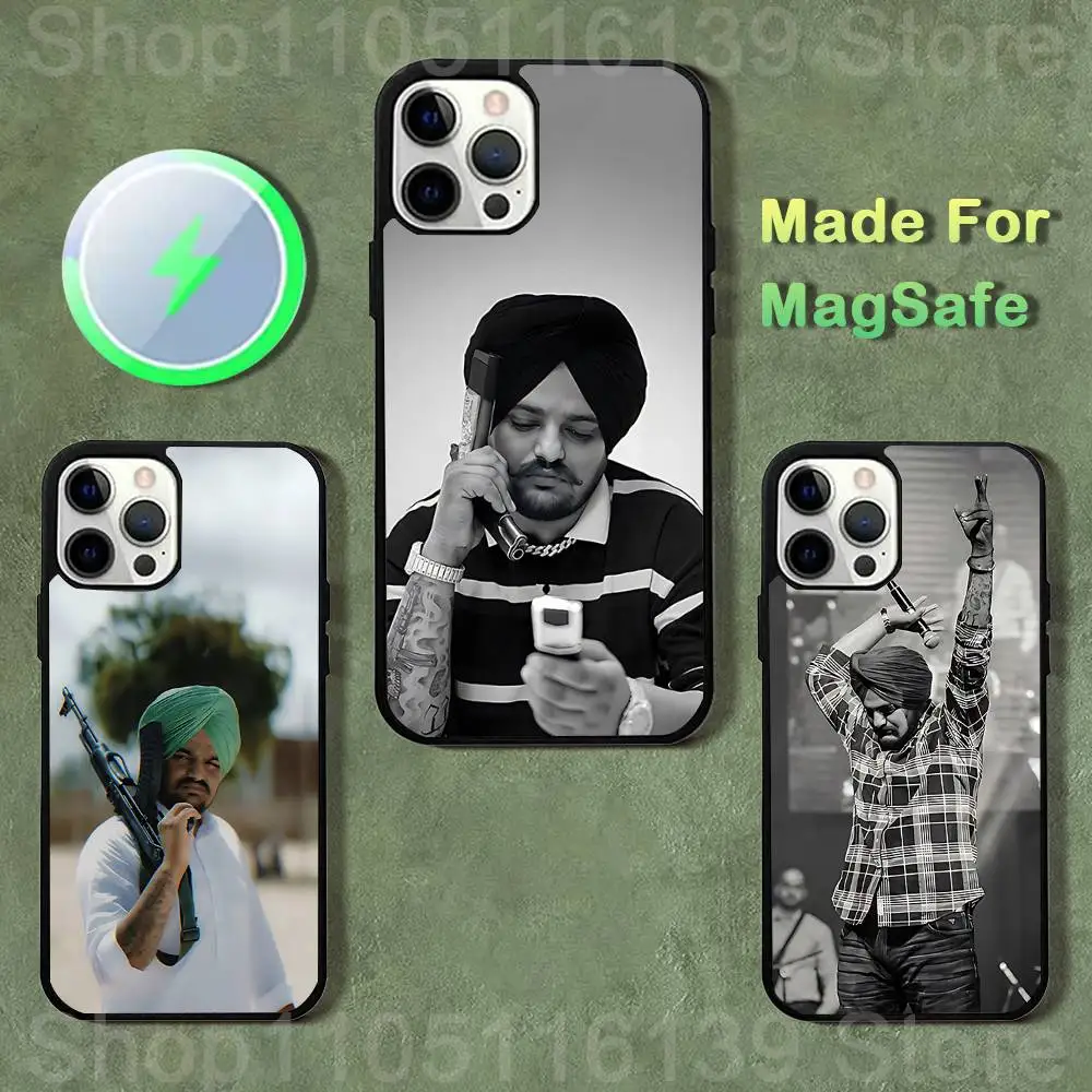 

SINGER Sidhu Moose Wala Magnetic Case: Compatible with IPhone 17,16,15,14,13,12,11,Pro,Max,Plus,Mini,SE4,E